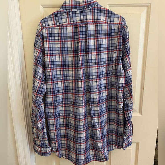 Red/white/blue plaid polo by Ralph Lauren men’s XL - Picture 2 of 3